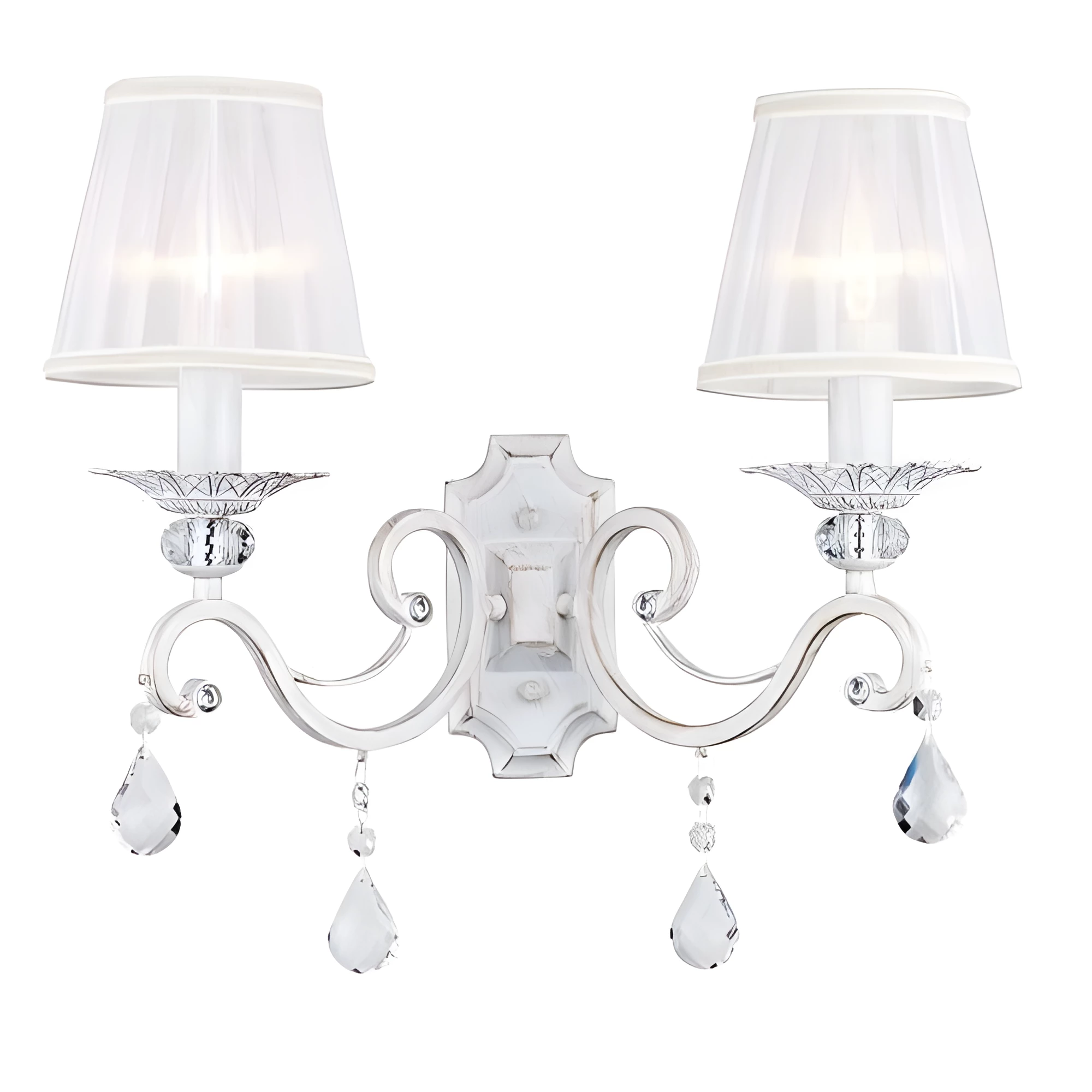 Kinkiet Grace - kolor biały, złoty - ARM247-02-G