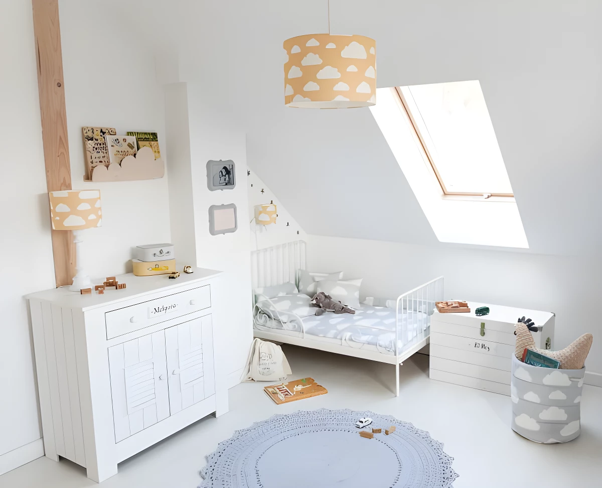 Kinkiet Chmurki - kolor żółty - CHMURKI MUSTARD WL