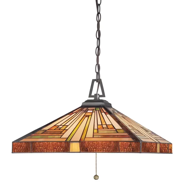Lampa wisząca Stephen - kolor brązowy, pomarańczowy - QZ/STEPHEN/3P