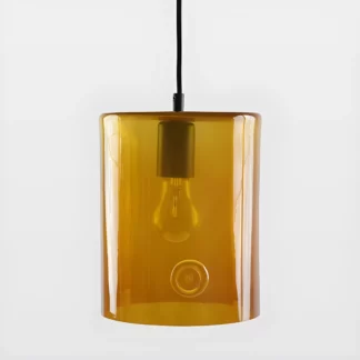 Lampa wisząca Neo - kolor pomarańczowy, transparentny - LGH0410