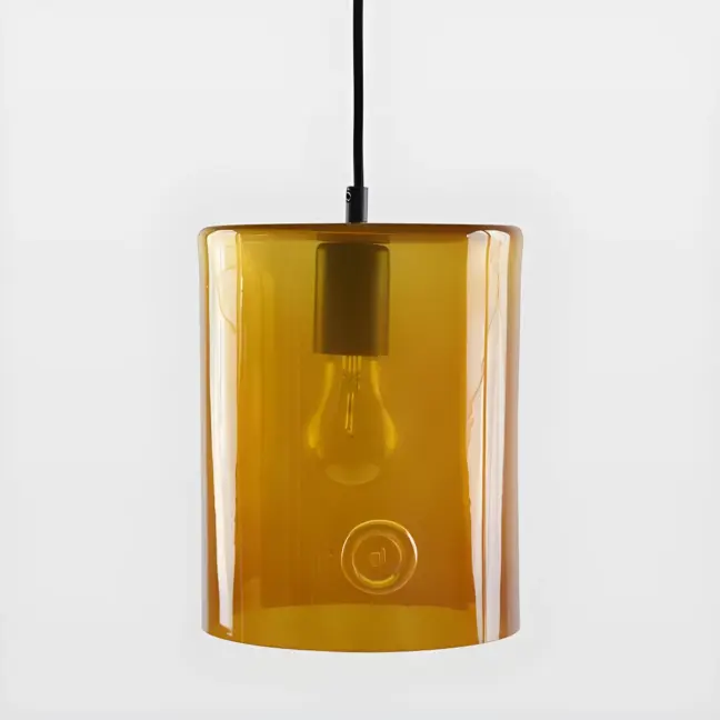 Lampa wisząca Neo - kolor pomarańczowy, transparentny - LGH0410