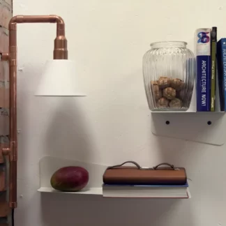 Lampa ścienna Wand - podstawa z rurek, biały abażur