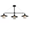 Potrójna lampa wisząca Loft do salonu