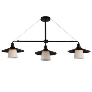 Potrójna lampa wisząca Loft do salonu