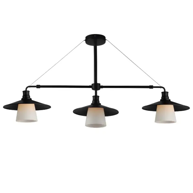Potrójna lampa wisząca Loft do salonu