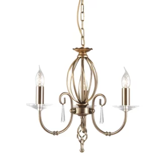 Żyrandol Grace  - AG3 AGED BRASS