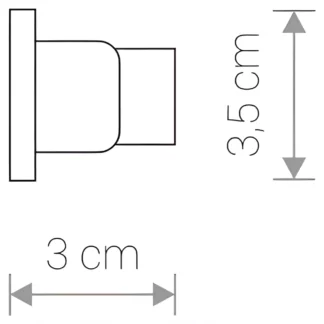 Profile Dead End Cap - czarny