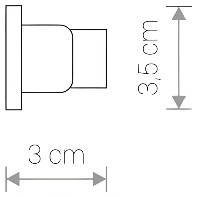Profile Dead End Cap - czarny