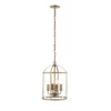 Lampa wisząca Lambeth - kolor mosiądz, transparentny - 69455