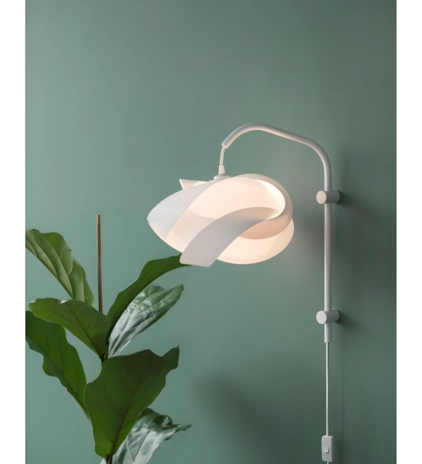 Ramię do lampy ściennej Willow Mini - białe