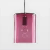 Lampa wisząca Neo - kolor różowy, transparentny - LGH0412