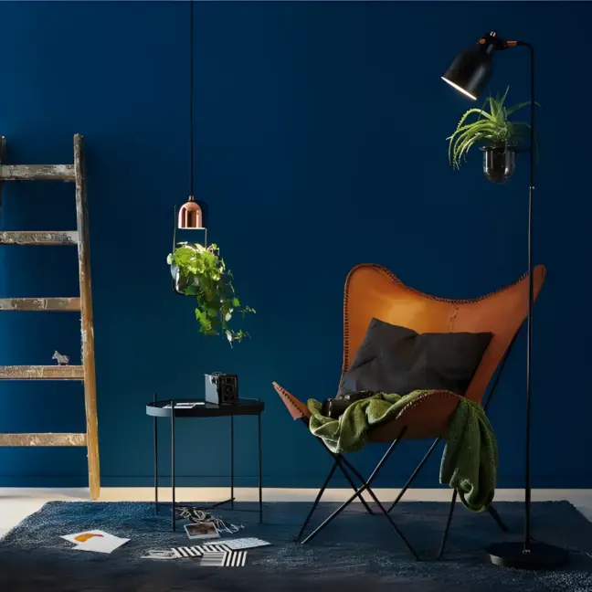 Skandynawska lampa wisząca Fanja - lampa z doniczką