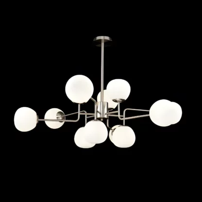 Żyrandol Erich  - kolor biały, srebrny - MOD221-PL-12-N