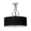 Lampa sufitowa Rosa - kolor srebrny, Czarny - BATH/FALM/SF PC