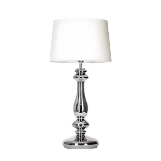 Lampa stołowa Versailles  - kolor biały, srebrny - L204161228