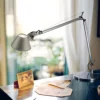 Lampa biurkowa Tavolo - srebrna LED do  biura projektowego