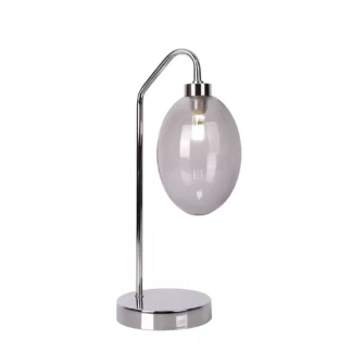 Lampa szklana stołowa Lukka - stojąca do sypialni