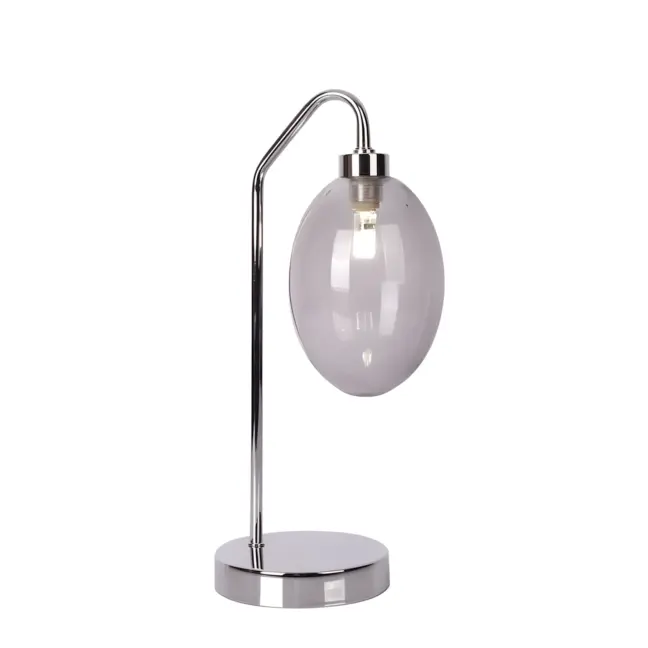 Lampa szklana stołowa Lukka - stojąca do sypialni