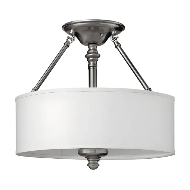 Lampa sufitowa Sussex - kolor biały, srebrny - HK/SUSSEX/SF