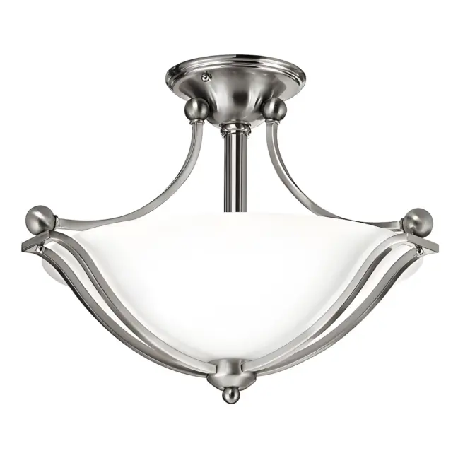 Lampa sufitowa Perla - kolor biały, srebrny - HK/BOLLA/SF