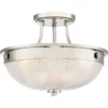 Lampa sufitowa Mantle - kolor srebrny, transparentny - QZ/MANTLE/SF IS