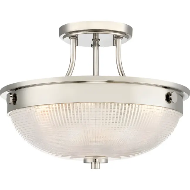 Lampa sufitowa Mantle - kolor srebrny, transparentny - QZ/MANTLE/SF IS