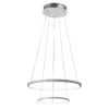 Podwójna lampa wisząca Lune - - 2 obręcze LED