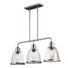 Lampa wisząca Hobson - kolor srebrny, transparentny - FE/HOBSON/3P SN