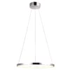 Srebrna lampa wisząca Lune - LED - koło - obręcz