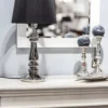 Lampa stołowa Petit Trianon - kolor srebrny, Czarny - L051161249