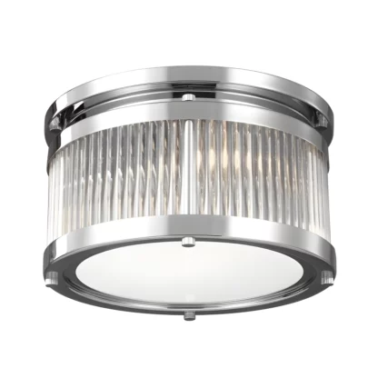 Plafon Paulson  - kolor srebrny, transparentny - FE/PAULSON/F/S
