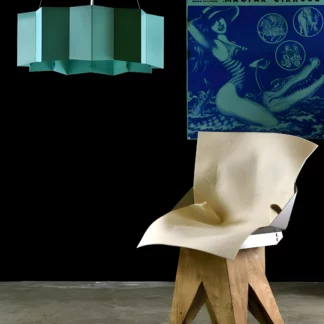 Turkusowa lampa Big Star - Gie El Home - geometryczny klosz