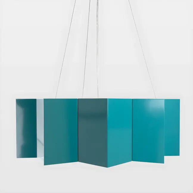 Zielona lampa Big Star - Gie El Home - geometryczny klosz