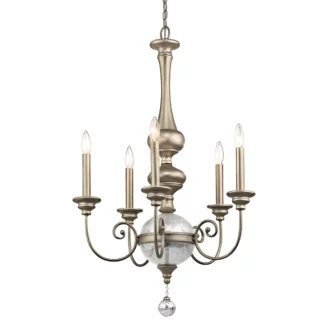 Żyrandol Rosalie - kolor srebrny, złoty - KL/ROSALIE/5B