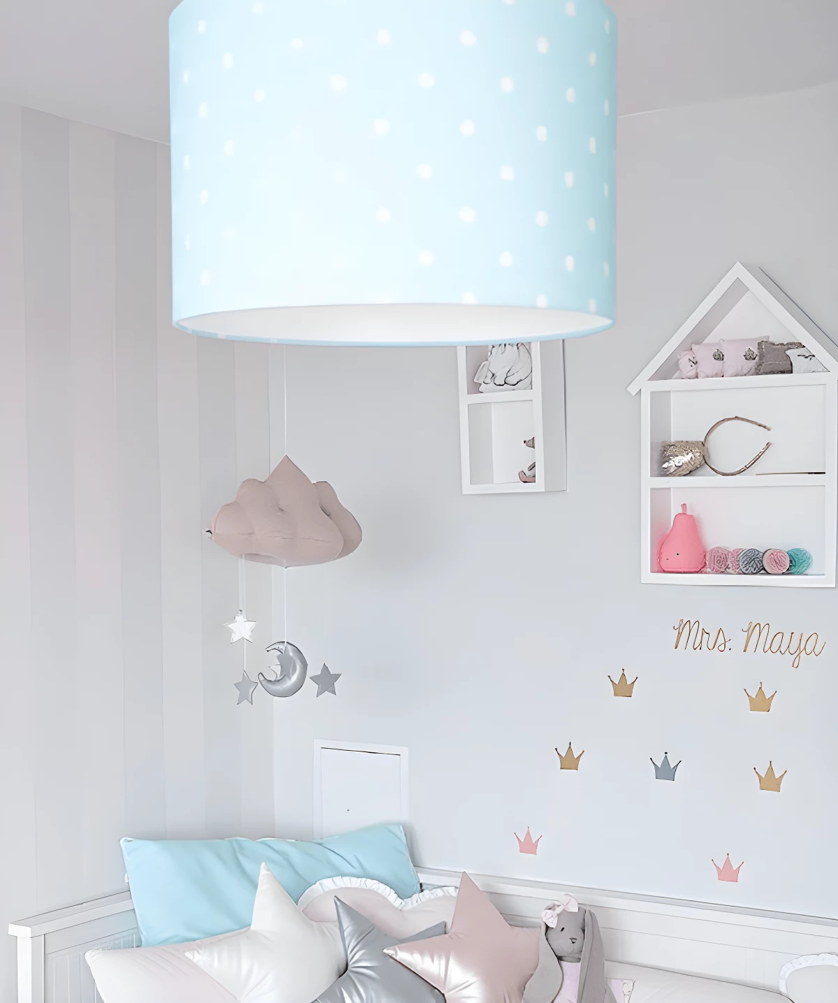 Lampa wisząca Lovely Dots - kolor Niebieski - LOVELY DOTS MINT PENDANT