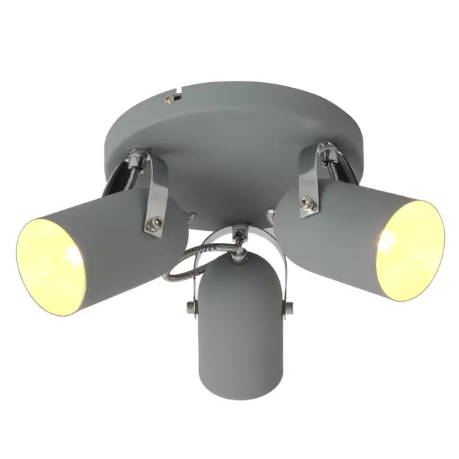 Szara lampa sufitowa Gray - salon i kuchnia
