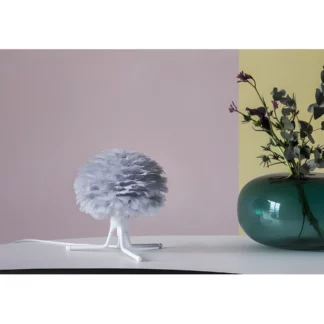 Szara lampa stołowa Eos Light Micro na stół do salonu