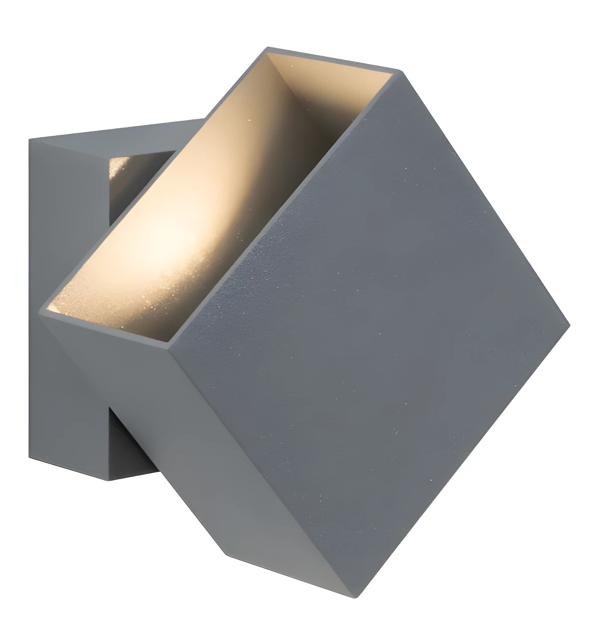 Szary kinkiet zewnętrzny Cybo - IP65 na elewację domu