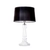 Lampa stołowa Petit Trianon - kolor transparentny, Czarny - L051061249