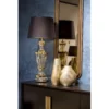 Lampa stołowa Roma Gold - kolor transparentny, złoty, Czarny - L225242257