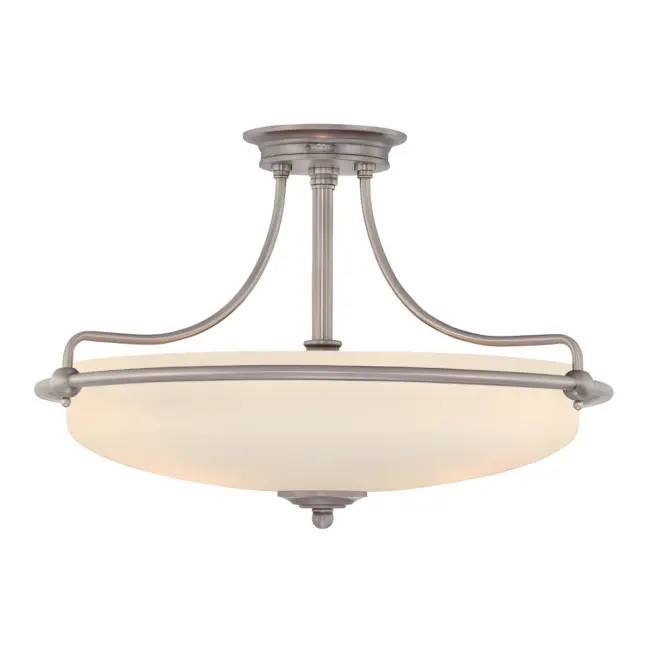 Lampa sufitowa Griffin - kolor biały, srebrny - QZ/GRIFFIN/SFMAN