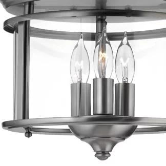 Lampa sufitowa Gentry - kolor srebrny, transparentny - HK/GENTRY/F PW