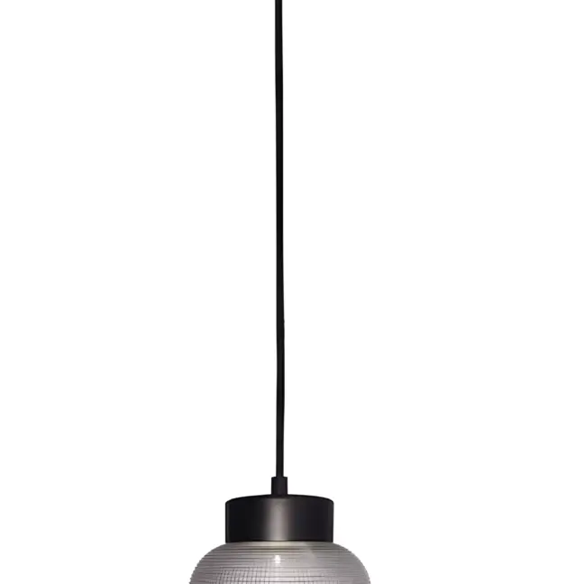 Lampa wisząca z ryflowanym kloszem - Liverpool I