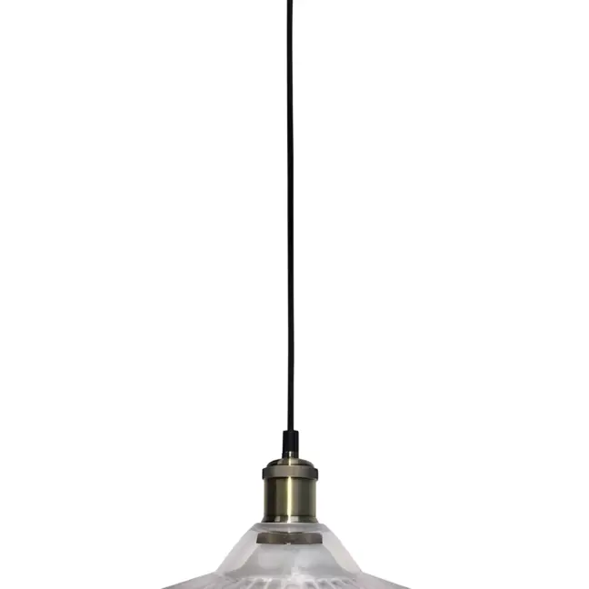 Lampa wisząca Geneva z pofalowanym kloszem