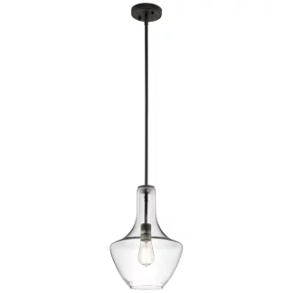 Lampa wisząca Everly - kolor brązowy, transparentny - KL/EVERLY/P/S OZ