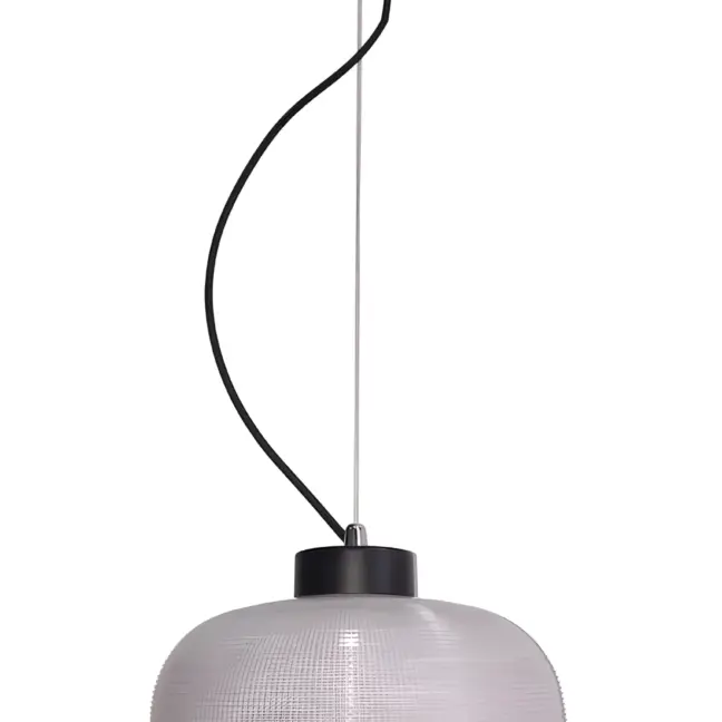 Lampa wisząca szklana Liverpool II na lince