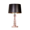 Lampa stołowa Petit Trianon - kolor miedź, połysk, transparentny, Czarny - L051461260