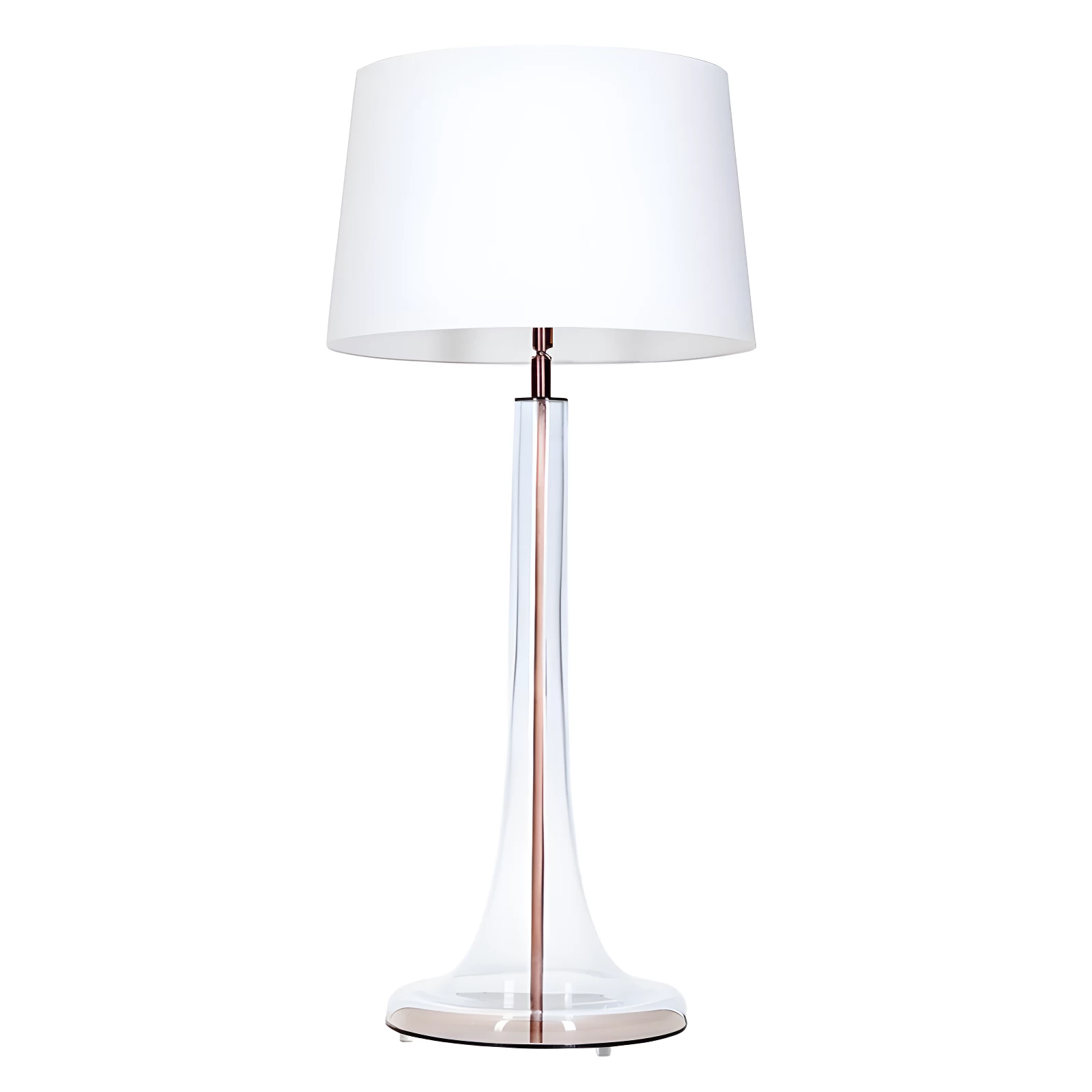 Lampa stołowa Lozanna - kolor biały, transparentny - L214018230