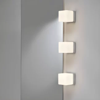 Kinkiet Cube - kolor biały, srebrny - 1140001