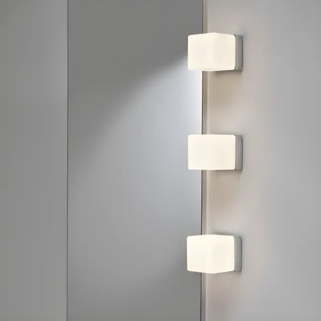 Kinkiet Cube - kolor biały, srebrny - 1140001